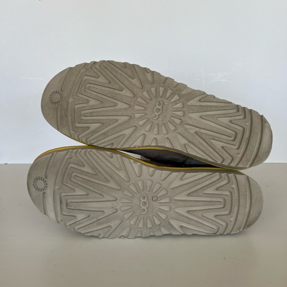 Ugg Classic Short II Limited Edition Grey with Yellow Piping Winter Boots, 10 - Picture 11 of 13